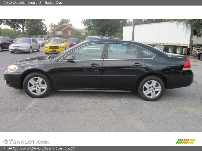 Black / Gray 2010 Chevrolet Impala LS