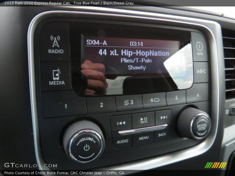 True Blue Pearl / Black/Diesel Gray 2013 Ram 1500 Express Regular Cab