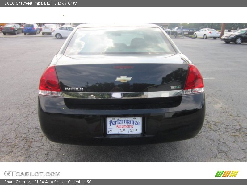 Black / Gray 2010 Chevrolet Impala LS