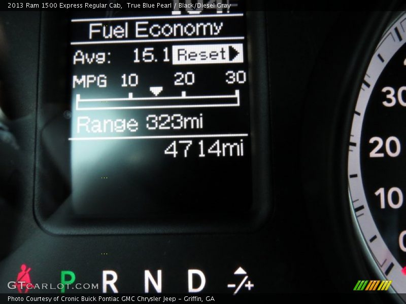 True Blue Pearl / Black/Diesel Gray 2013 Ram 1500 Express Regular Cab