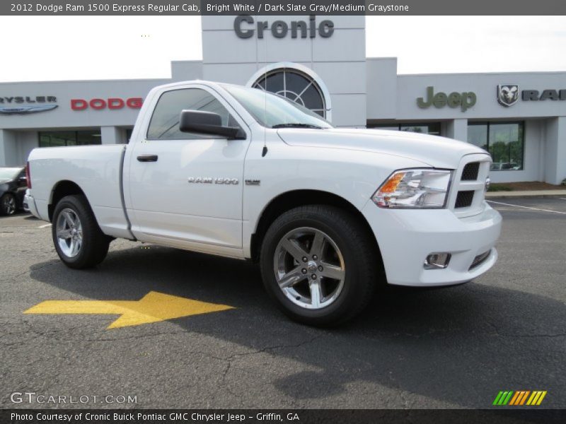 Bright White / Dark Slate Gray/Medium Graystone 2012 Dodge Ram 1500 Express Regular Cab