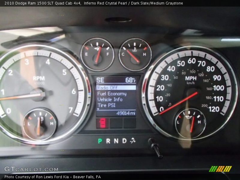 Inferno Red Crystal Pearl / Dark Slate/Medium Graystone 2010 Dodge Ram 1500 SLT Quad Cab 4x4
