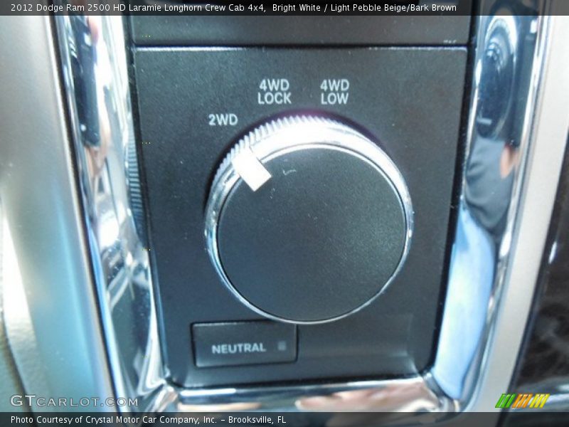 Bright White / Light Pebble Beige/Bark Brown 2012 Dodge Ram 2500 HD Laramie Longhorn Crew Cab 4x4