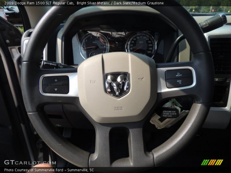 Bright Silver Metallic / Dark Slate/Medium Graystone 2009 Dodge Ram 1500 SLT Regular Cab