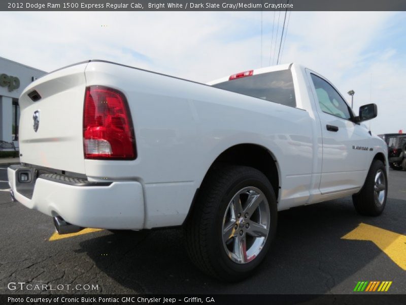 Bright White / Dark Slate Gray/Medium Graystone 2012 Dodge Ram 1500 Express Regular Cab