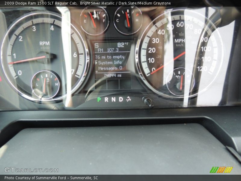 Bright Silver Metallic / Dark Slate/Medium Graystone 2009 Dodge Ram 1500 SLT Regular Cab