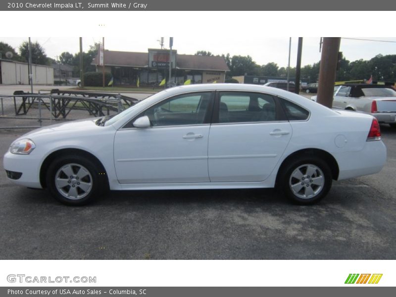 Summit White / Gray 2010 Chevrolet Impala LT