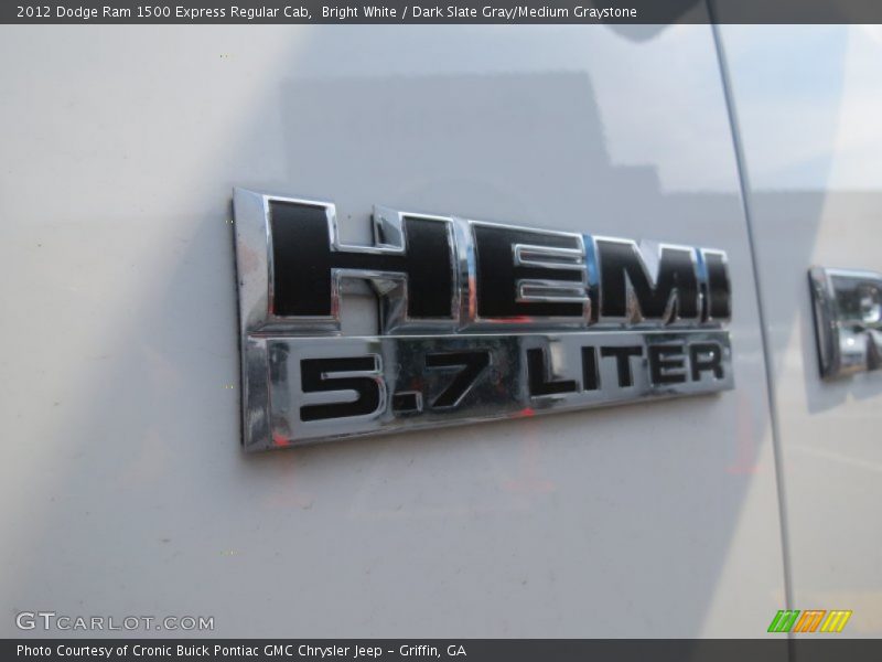 Bright White / Dark Slate Gray/Medium Graystone 2012 Dodge Ram 1500 Express Regular Cab