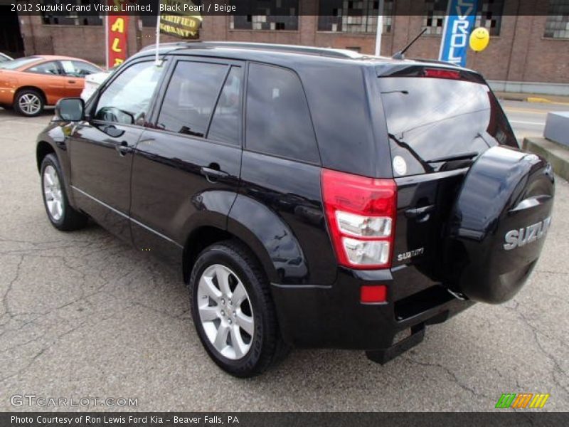 Black Pearl / Beige 2012 Suzuki Grand Vitara Limited