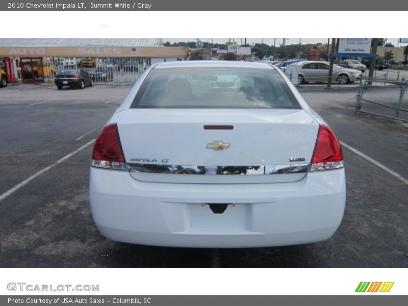 Summit White / Gray 2010 Chevrolet Impala LT