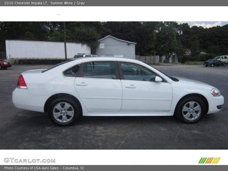 Summit White / Gray 2010 Chevrolet Impala LT