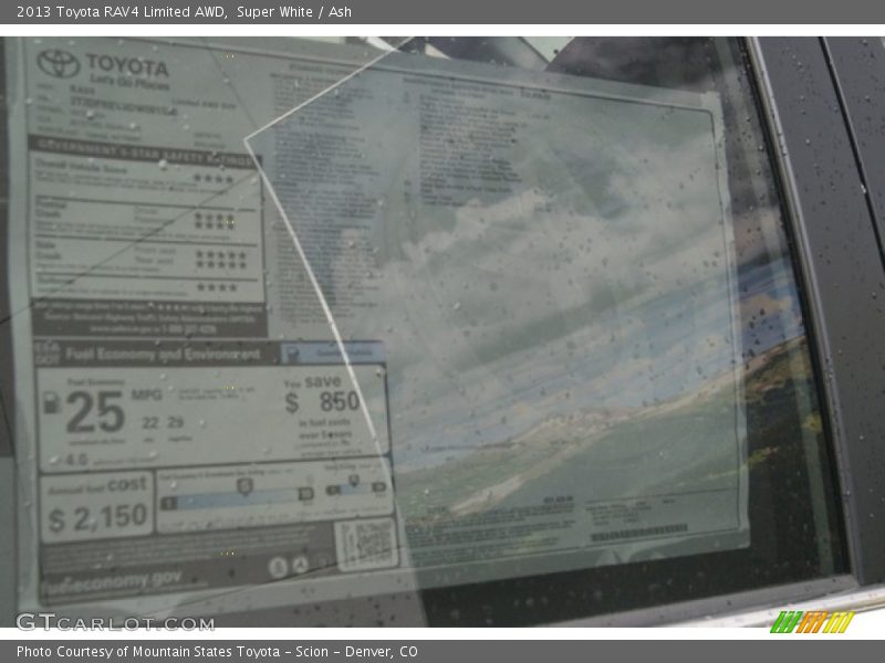 Super White / Ash 2013 Toyota RAV4 Limited AWD
