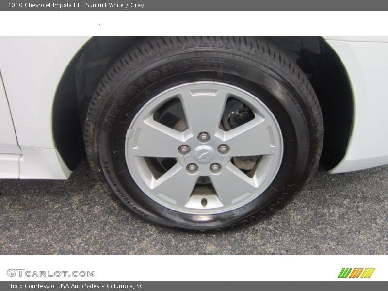 Summit White / Gray 2010 Chevrolet Impala LT