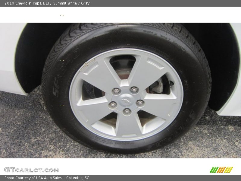 Summit White / Gray 2010 Chevrolet Impala LT