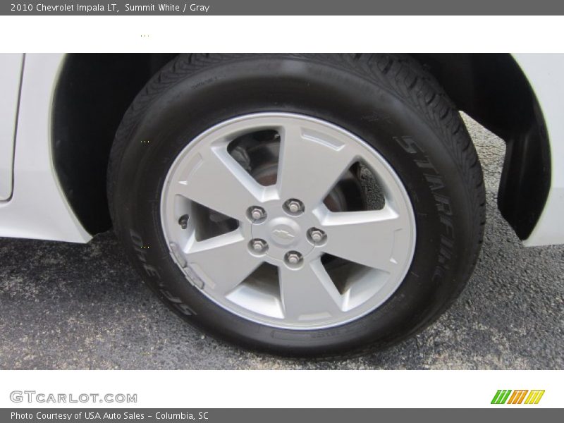 Summit White / Gray 2010 Chevrolet Impala LT