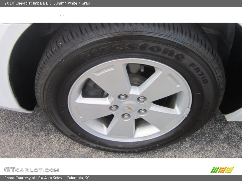 Summit White / Gray 2010 Chevrolet Impala LT