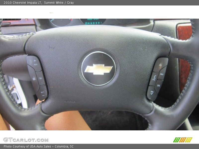 Summit White / Gray 2010 Chevrolet Impala LT