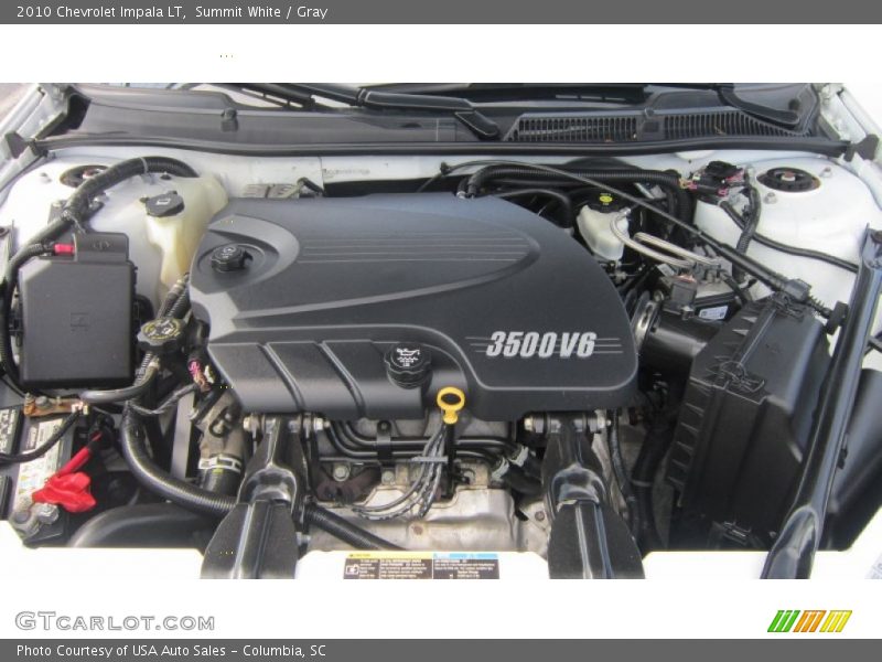 Summit White / Gray 2010 Chevrolet Impala LT