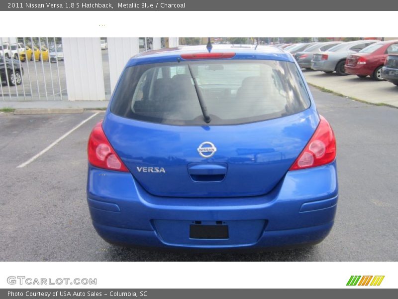 Metallic Blue / Charcoal 2011 Nissan Versa 1.8 S Hatchback
