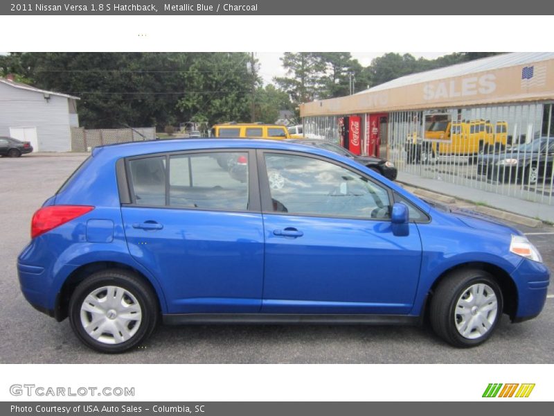 Metallic Blue / Charcoal 2011 Nissan Versa 1.8 S Hatchback