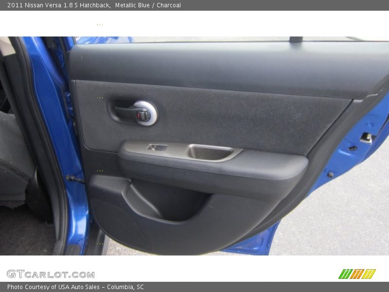 Metallic Blue / Charcoal 2011 Nissan Versa 1.8 S Hatchback