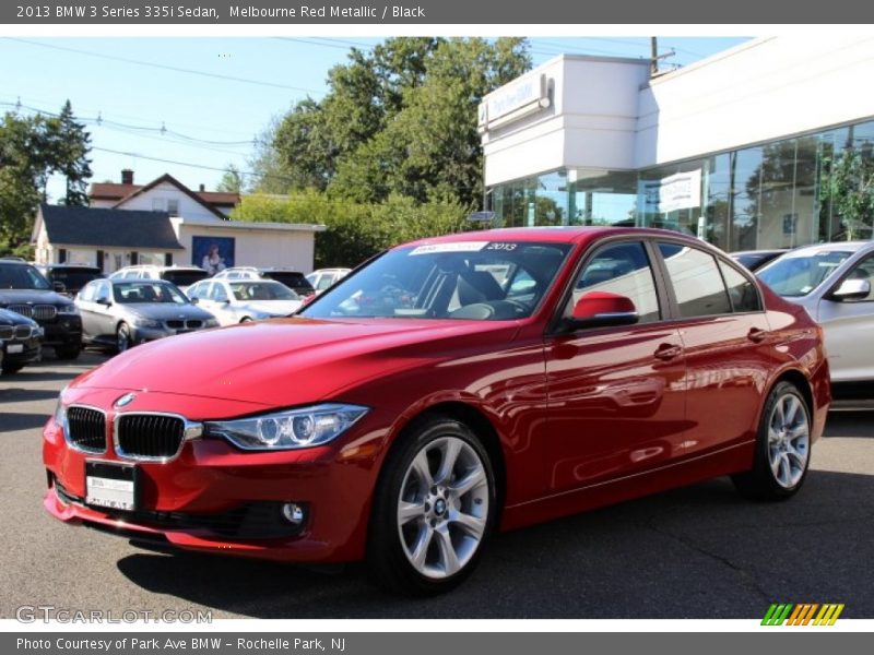 Melbourne Red Metallic / Black 2013 BMW 3 Series 335i Sedan