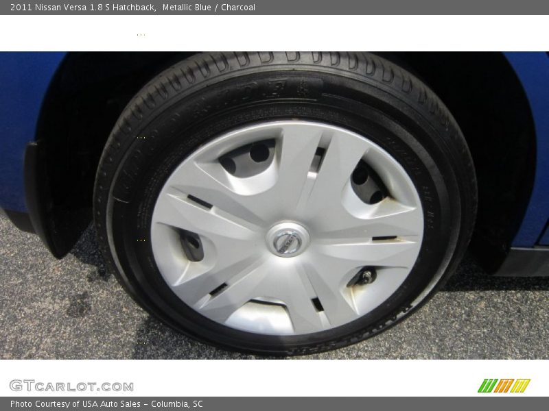 Metallic Blue / Charcoal 2011 Nissan Versa 1.8 S Hatchback