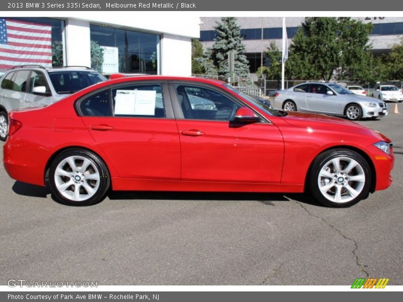 Melbourne Red Metallic / Black 2013 BMW 3 Series 335i Sedan