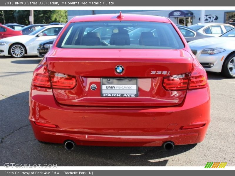 Melbourne Red Metallic / Black 2013 BMW 3 Series 335i Sedan