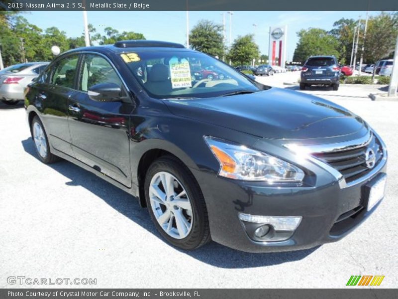 Metallic Slate / Beige 2013 Nissan Altima 2.5 SL