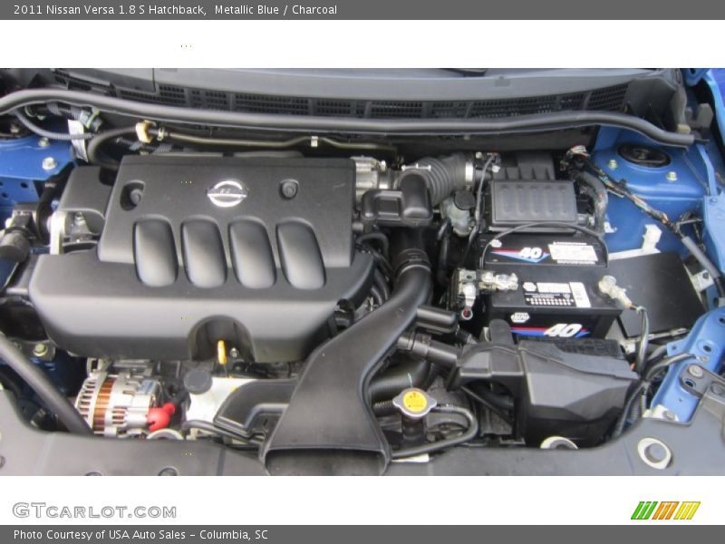 Metallic Blue / Charcoal 2011 Nissan Versa 1.8 S Hatchback