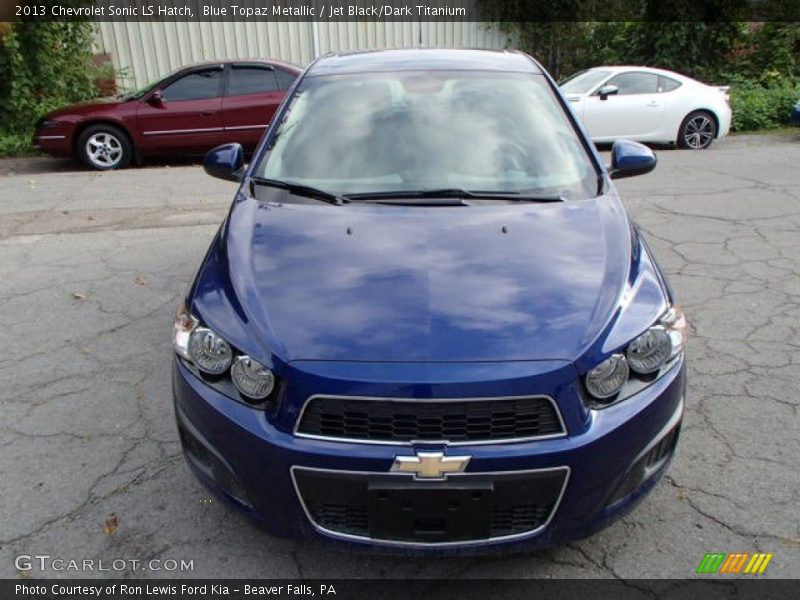Blue Topaz Metallic / Jet Black/Dark Titanium 2013 Chevrolet Sonic LS Hatch