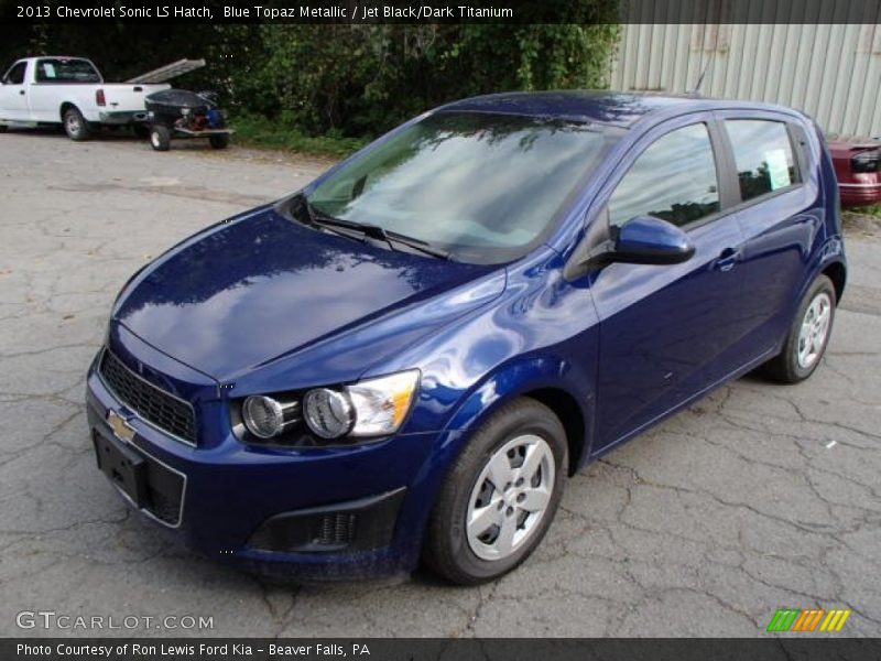 Blue Topaz Metallic / Jet Black/Dark Titanium 2013 Chevrolet Sonic LS Hatch