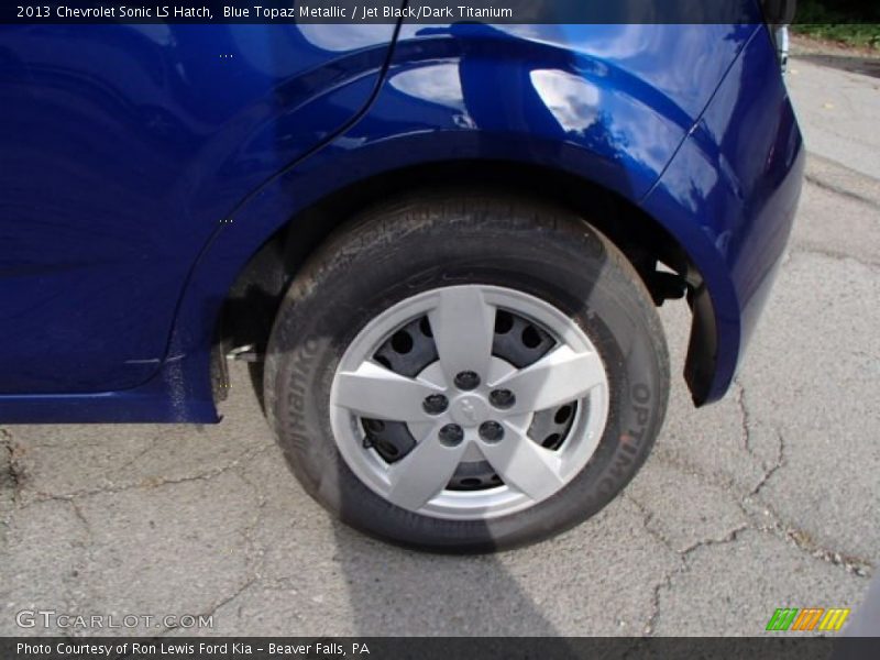 Blue Topaz Metallic / Jet Black/Dark Titanium 2013 Chevrolet Sonic LS Hatch