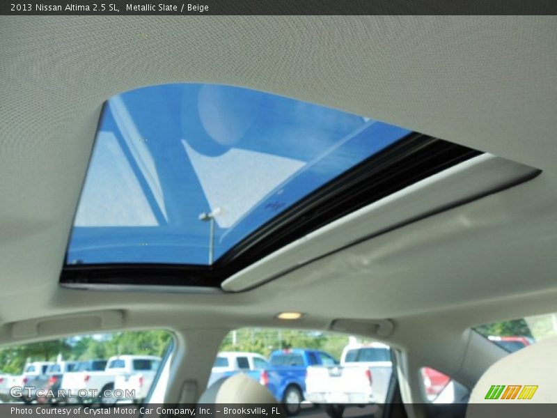 Metallic Slate / Beige 2013 Nissan Altima 2.5 SL