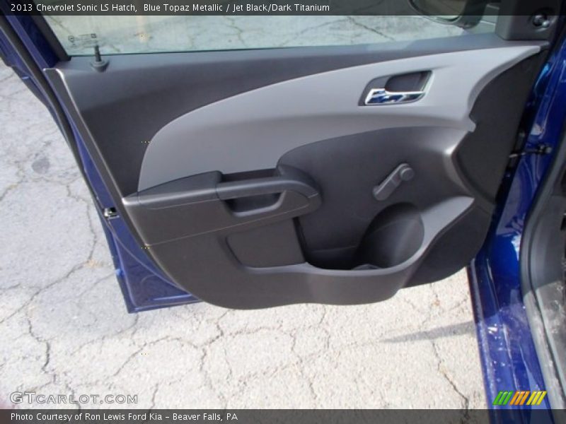 Blue Topaz Metallic / Jet Black/Dark Titanium 2013 Chevrolet Sonic LS Hatch