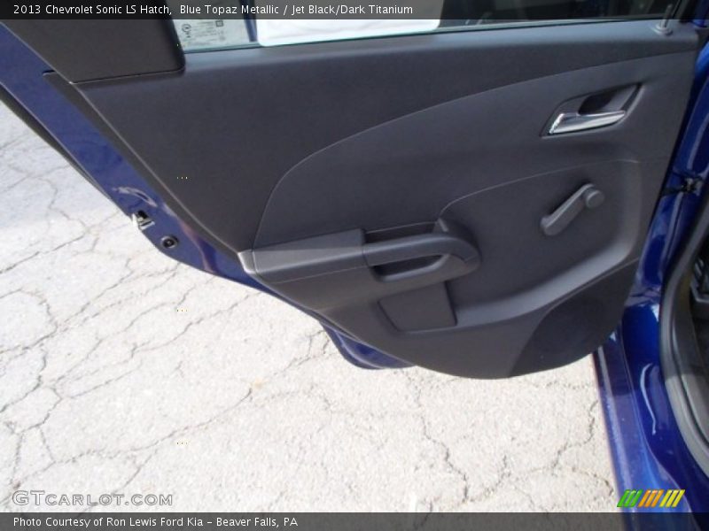 Blue Topaz Metallic / Jet Black/Dark Titanium 2013 Chevrolet Sonic LS Hatch