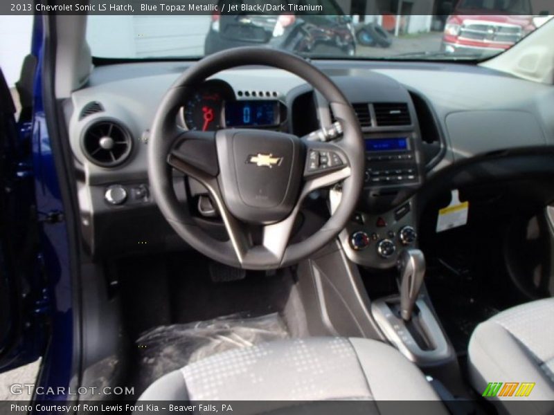 Blue Topaz Metallic / Jet Black/Dark Titanium 2013 Chevrolet Sonic LS Hatch