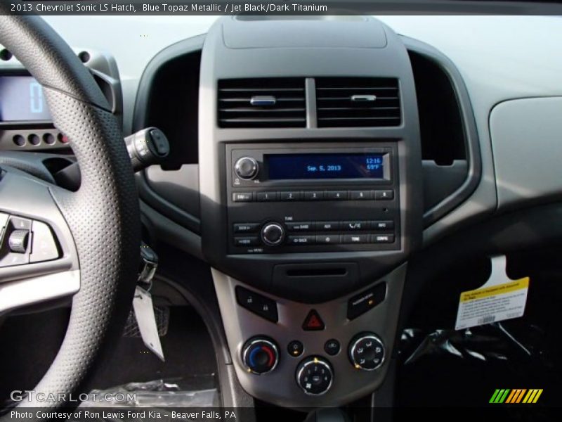 Blue Topaz Metallic / Jet Black/Dark Titanium 2013 Chevrolet Sonic LS Hatch