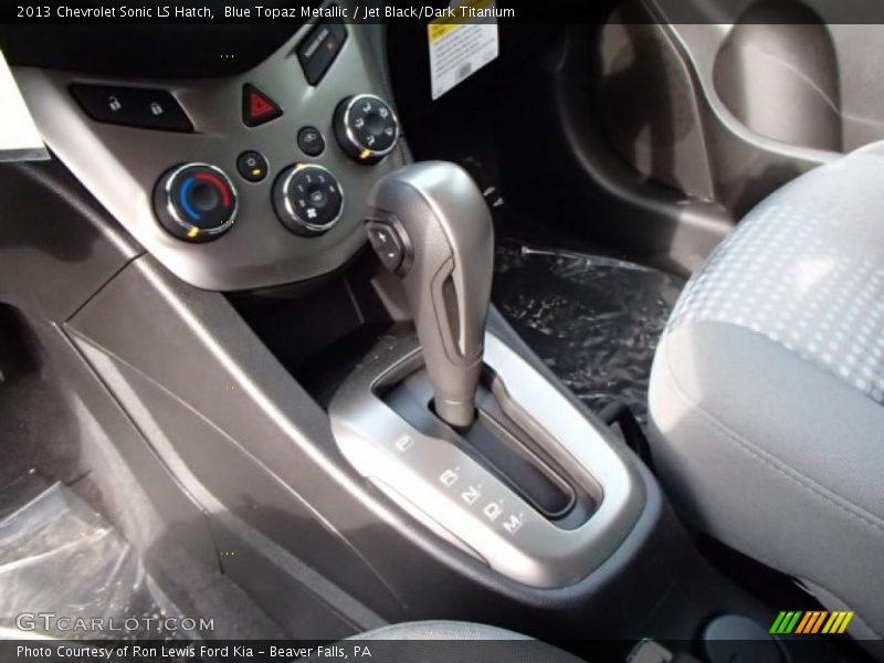 Blue Topaz Metallic / Jet Black/Dark Titanium 2013 Chevrolet Sonic LS Hatch
