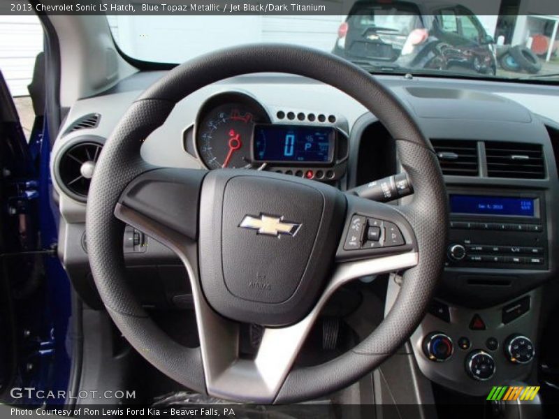 Blue Topaz Metallic / Jet Black/Dark Titanium 2013 Chevrolet Sonic LS Hatch