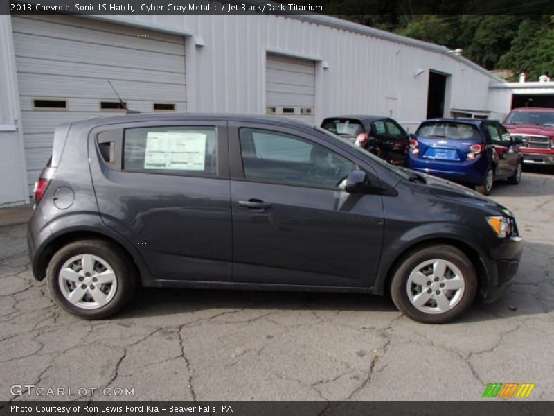 Cyber Gray Metallic / Jet Black/Dark Titanium 2013 Chevrolet Sonic LS Hatch