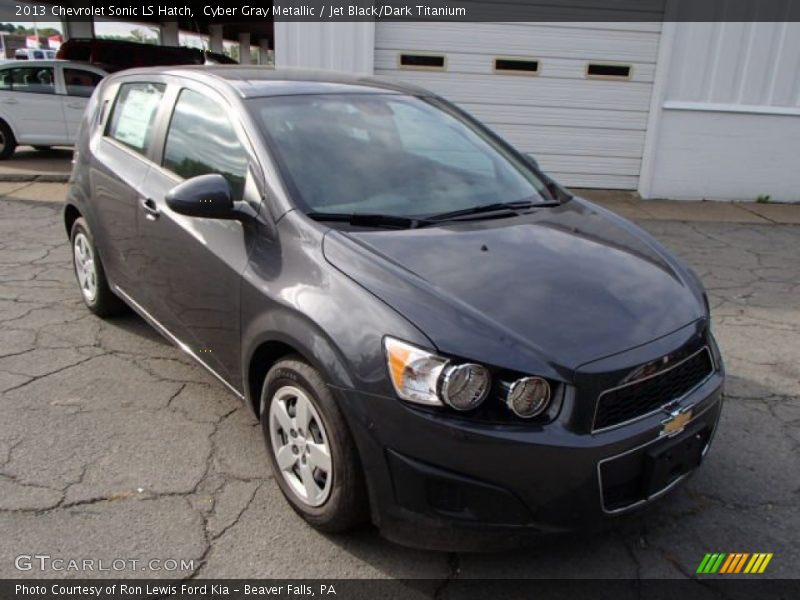 Cyber Gray Metallic / Jet Black/Dark Titanium 2013 Chevrolet Sonic LS Hatch