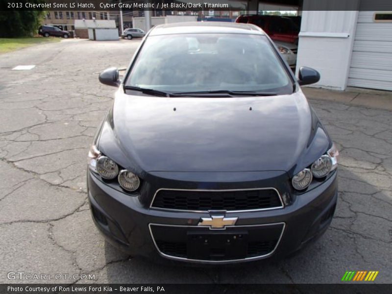 Cyber Gray Metallic / Jet Black/Dark Titanium 2013 Chevrolet Sonic LS Hatch