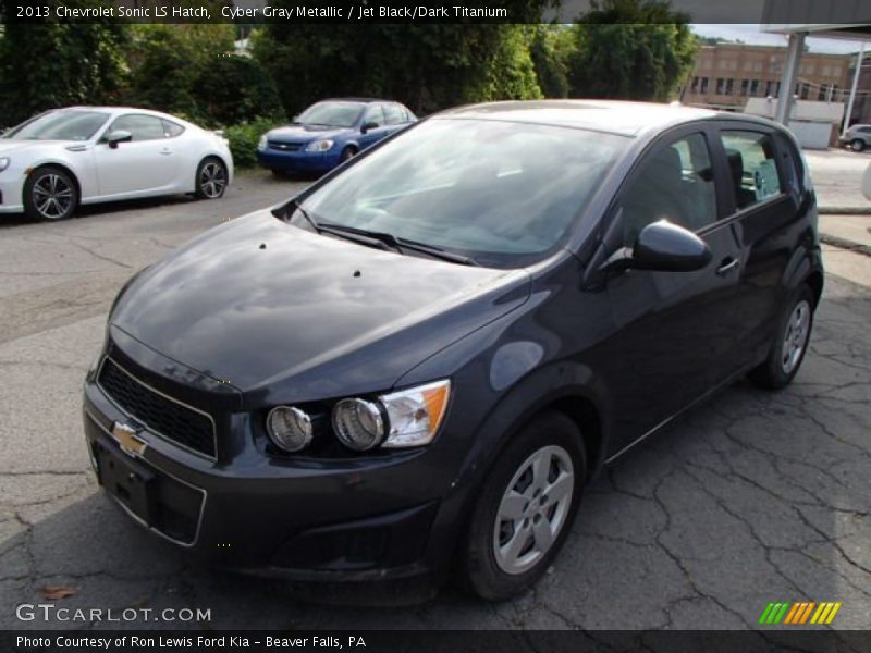 Cyber Gray Metallic / Jet Black/Dark Titanium 2013 Chevrolet Sonic LS Hatch