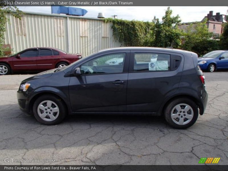 Cyber Gray Metallic / Jet Black/Dark Titanium 2013 Chevrolet Sonic LS Hatch