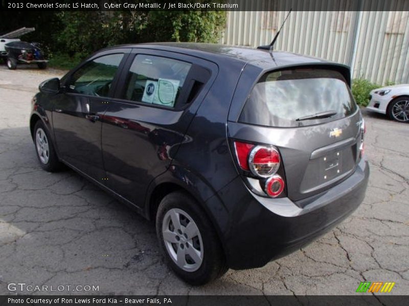 Cyber Gray Metallic / Jet Black/Dark Titanium 2013 Chevrolet Sonic LS Hatch