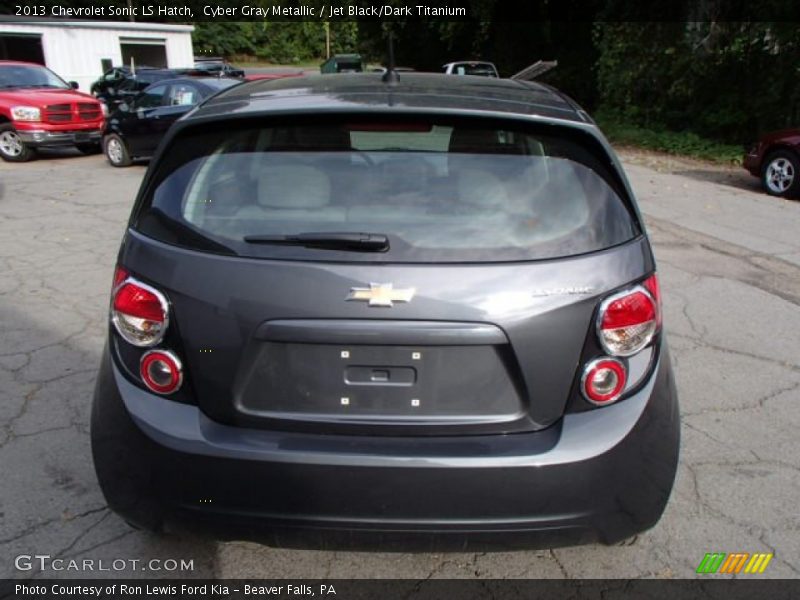 Cyber Gray Metallic / Jet Black/Dark Titanium 2013 Chevrolet Sonic LS Hatch