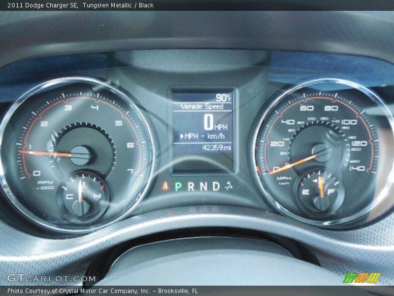 Tungsten Metallic / Black 2011 Dodge Charger SE