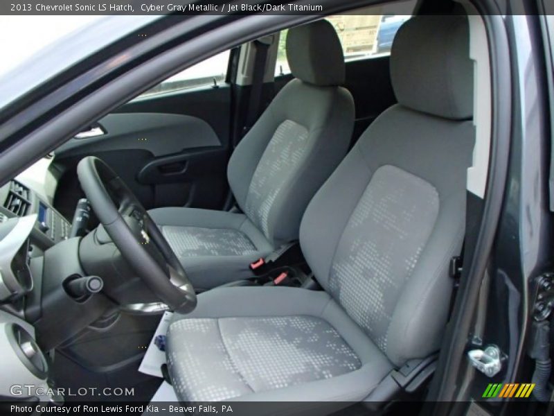 Cyber Gray Metallic / Jet Black/Dark Titanium 2013 Chevrolet Sonic LS Hatch